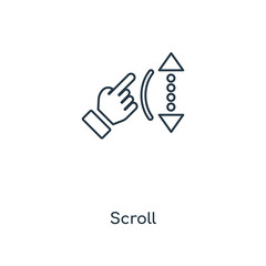 Poster - scroll icon vector