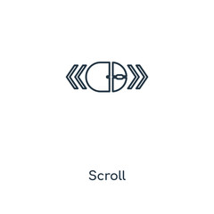 Poster - scroll icon vector