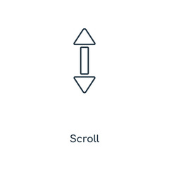 Poster - scroll icon vector