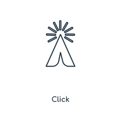 Poster - click icon vector