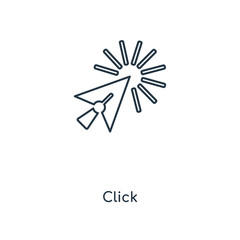 Poster - click icon vector