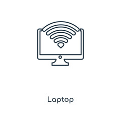 Poster - laptop icon vector