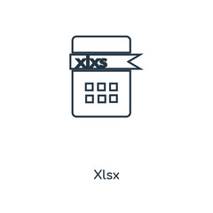 Poster - xlsx icon vector