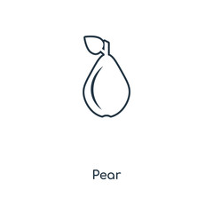 Sticker - pear icon vector