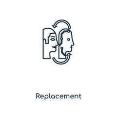 Poster - replacement icon vector icon vector