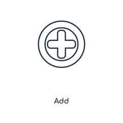 Poster - add icon vector