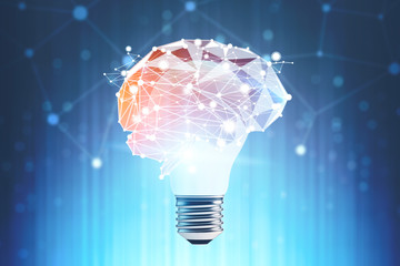 Poster - light bulb brain immersive interface