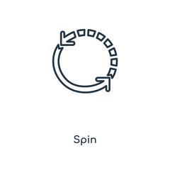 Poster - spin icon vector