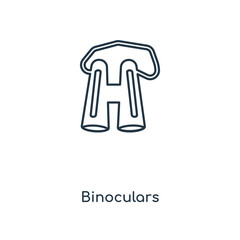 binoculars icon vector