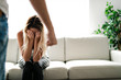 © Louis-Paul Photo - Man beating up his wife illustrating domestic violence