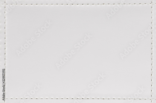 Cuadros en Lienzo Seam and white leather texture background