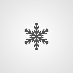 Poster - Vector isolated snowflake icon. Logo for your design