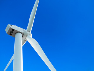 wind mill or also wind-turbine on wind farm