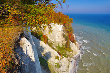 Sticker - Ruegen Kreidekueste im Herbst - Ruegen chalk cliffs in autumn