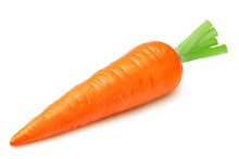 Carrot Isolated On White Background, Clipping Path, Full Depth Of Field