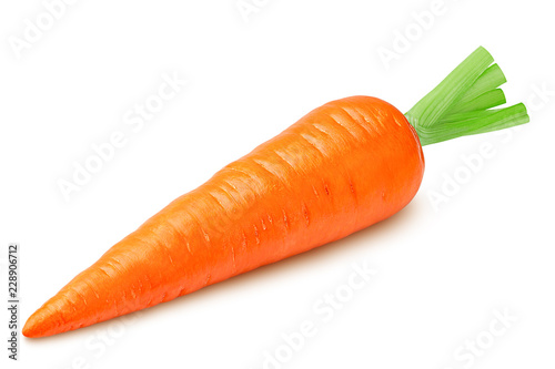 Fotografía carrot isolated on white background, clipping path, full depth of field