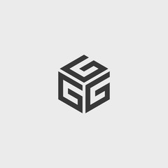Aufkleber - Vector cubic letter icon. Logo for your design.