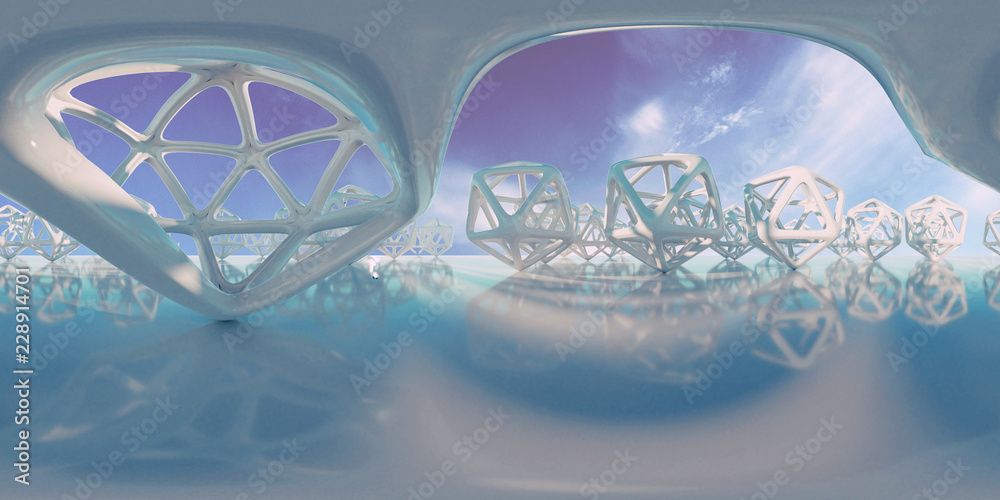abstract HDRI environment map, spherical panorama background, light ...