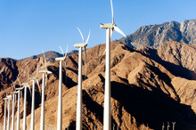 Wind Turbines In Coachella Valley