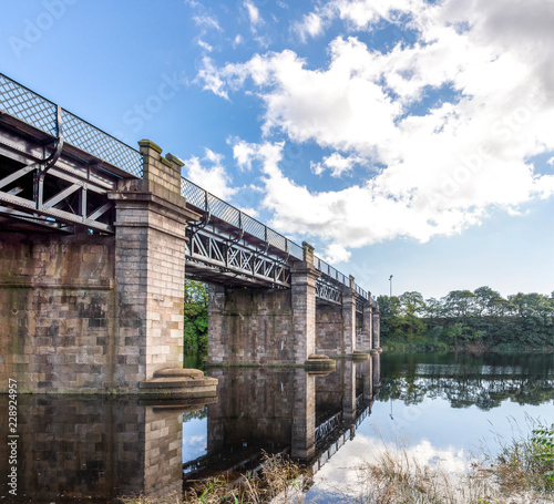 A View Of Scenic Railway Bridge Crossing River Dee Near Duthie