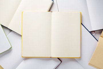 Poster - open notebook or book blank pages