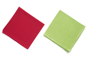 Poster - table cloth napkin at white background