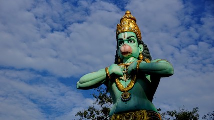 Lord Hanuman the Monkey god in Batu Caves, Malaysia