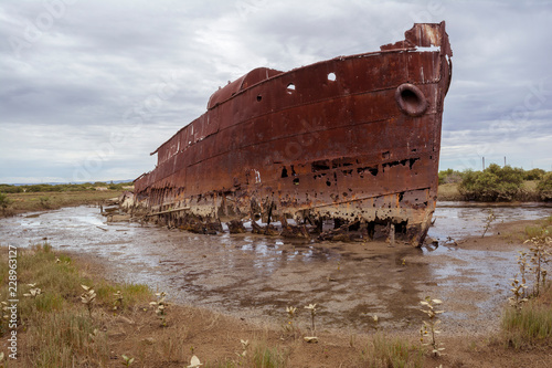 Fotografie, Obraz Excelsior Ship Wreck, Mutton Cove, Port Adelaide, SA