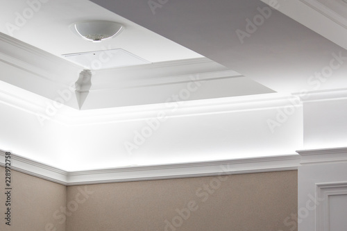 Interior Details Ceiling Stucco Plaster Decorating Wall Joint