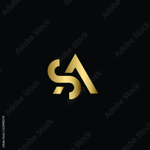 Creative Solid Minimal Letter As Or Sa Logo Design In Vector Format Stock Vector Adobe Stock Creative Solid Minimal Letter As Or Sa Logo Design In Vector Format Stock Vector Adobe Stock