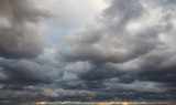 Fototapeta Na sufit - Natural background: dark stormy sky