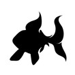 © majivecka - Vector silhouette of fish on white background.