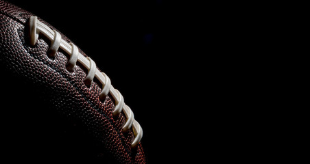 American football Sport on black background