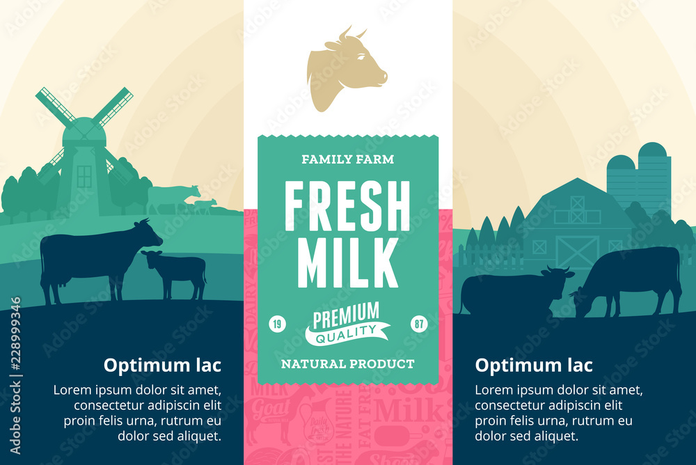 Vector milk illustration Stock Vector | Adobe Stock