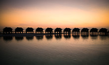  Luxury Water Lodges In Sunset, Maldives.