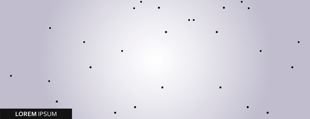 Aufkleber - Connect abstract lines and futuristic technology style and abstract modern geometric background