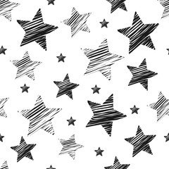 Aufkleber - seamless christmas pattern with happy holidays phase text design vintage