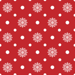 Poster - seamless christmas pattern with happy holidays phase text design vintage