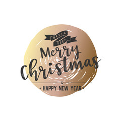 Aufkleber - Christmas phase text and star with santa beard and ornaments with symbol design on background
