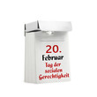 © stockpics - 20. Februar  - Tag der sozialen Gerechtigkeit - wiederkehrender am 20. Februar jeden Jahres stattfindender Aktionstag