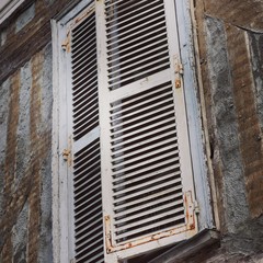 window with shutters