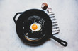 © adrien - Fried egg on frying pan