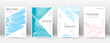 © Begin Again - Cover page design template. Triangle brochure layo