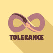 Tolerance logo. Flat illustration of tolerance vector logo for web design