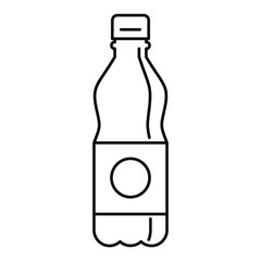 Poster - Plastic water bottle icon. Outline illustration of plastic water bottle vector icon for web design isolated on white background