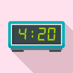 Poster - digital alarm clock icon. flat illustration of digital alarm clock vector icon for web design