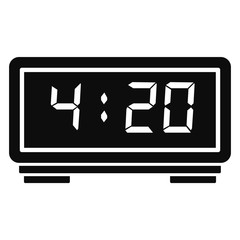 Poster - Digital alarm clock icon. Simple illustration of digital alarm clock vector icon for web design isolated on white background