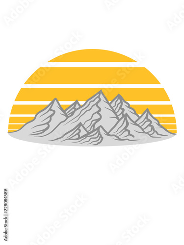 Fotografie, Obraz sonne streifen berge hügel alpen wandern urlaug ferien radtour hoch oben kletter