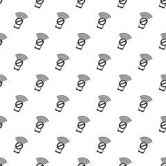 Poster - No wifi smartphone pattern vector seamless repeating for any web design