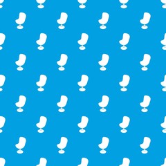 Poster - Modern chair pattern vector seamless blue repeat for any use